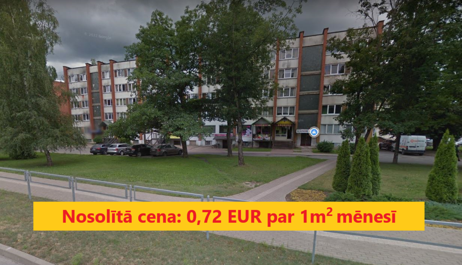   Tiek rīkota atkārtota nomas tiesību izsole Ogres novada pašvaldības īpašumam Mālkalnes prospektā 34, Ogrē