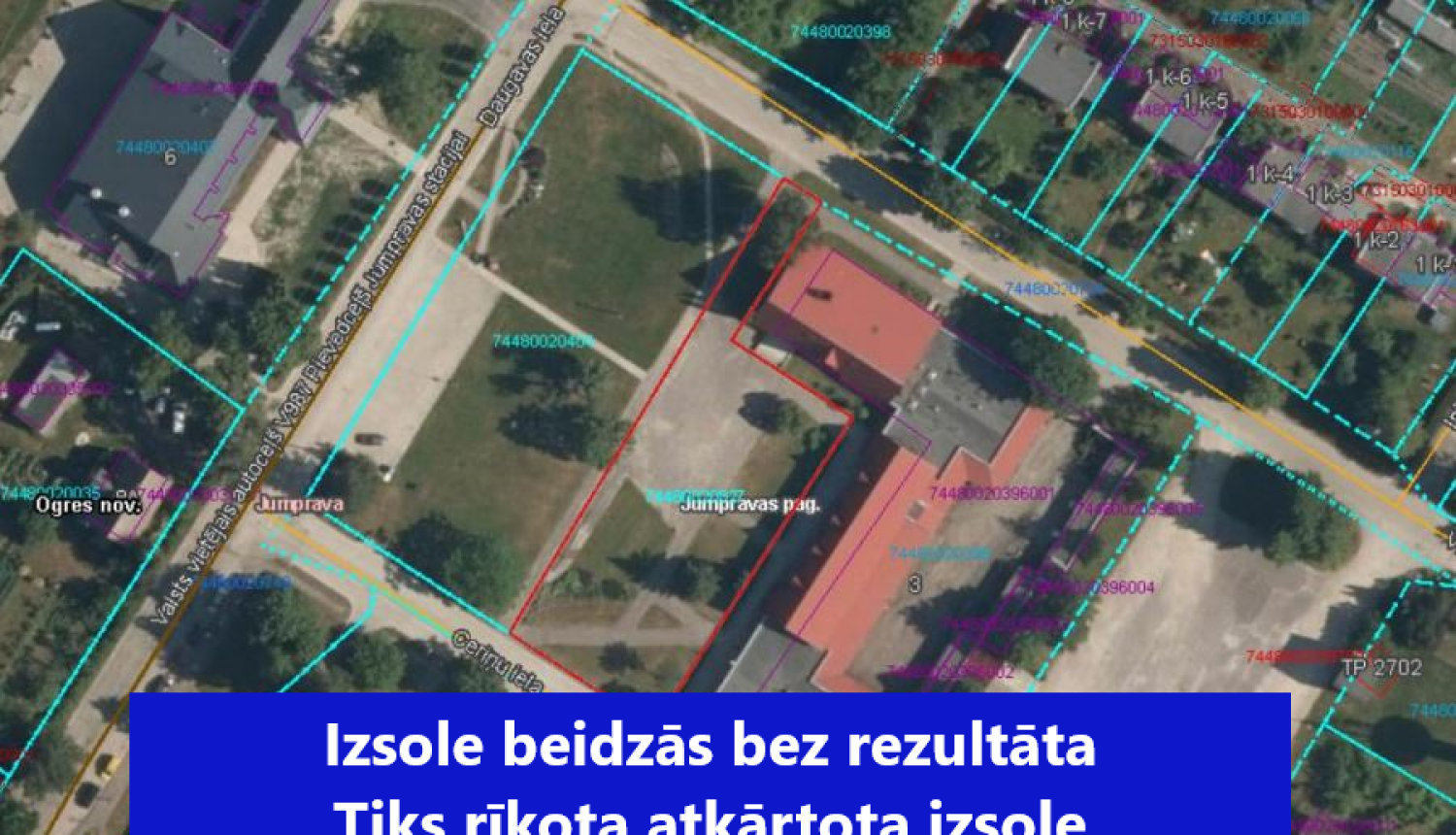 Zemes vienības “Tirdzniecības centrs” Jumpravas pagastā, Ogres novadā, atsavināšanas izsole
