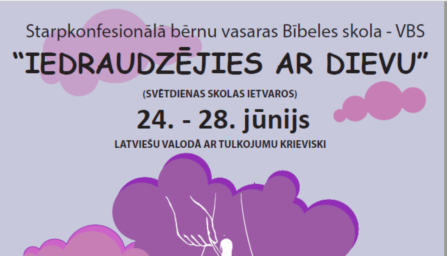 Aicina piedalīties bērnu Bībeles skolā