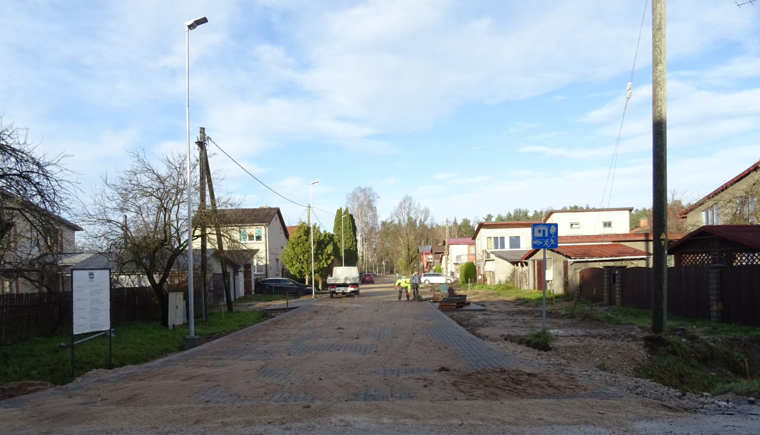 Aktuālie būvniecības darbi pilsētā