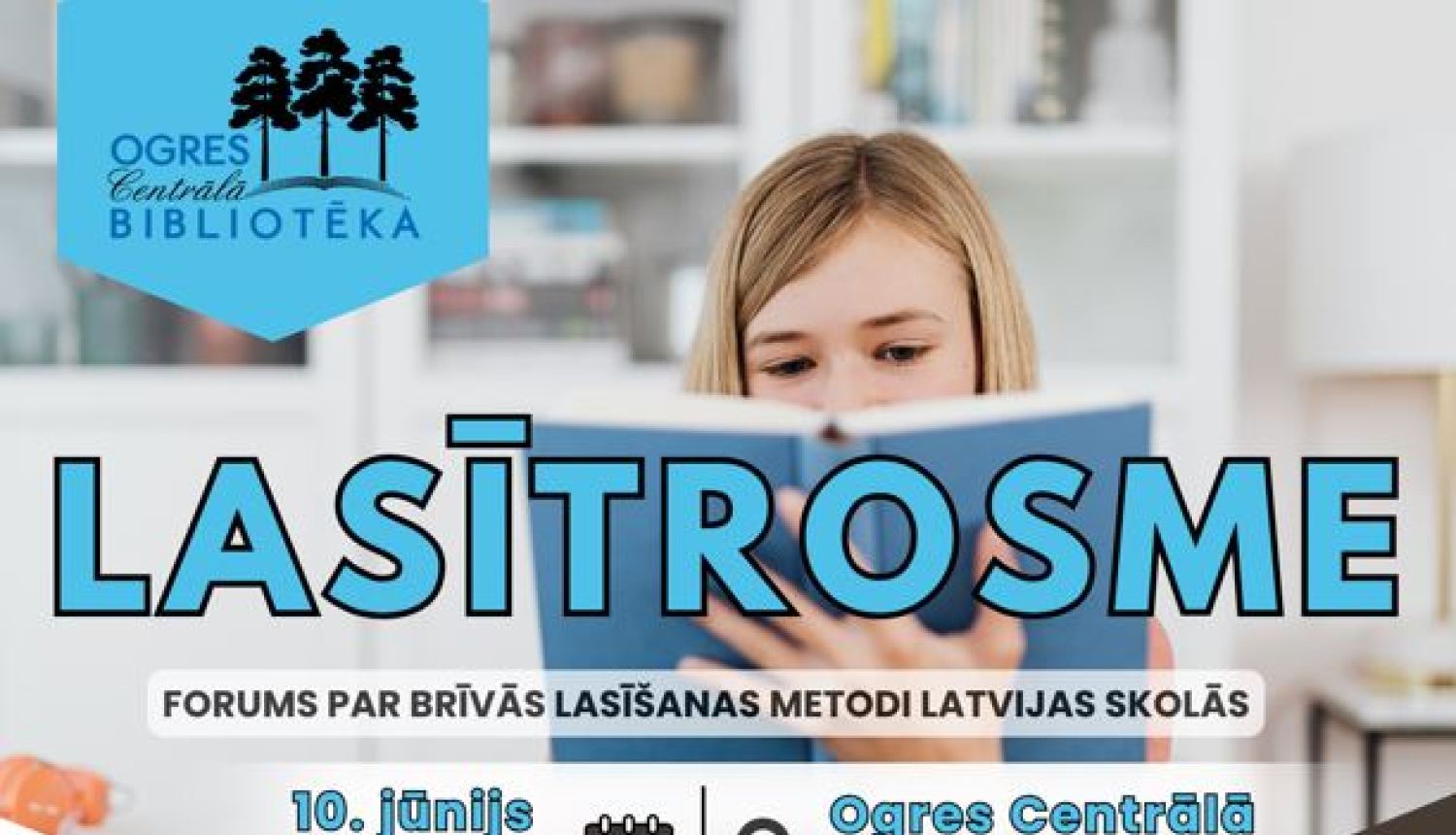 Ogres Centrālajā bibliotēkā 10. jūnijā tiksies bibliotekāri, pedagogi un bērnu lasītprieka entuziasti no visas Latvijas