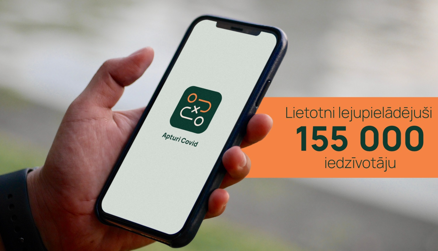 Lietotni “Apturi Covid” lejuplādējuši gandrīz 155 000 iedzīvotāju
