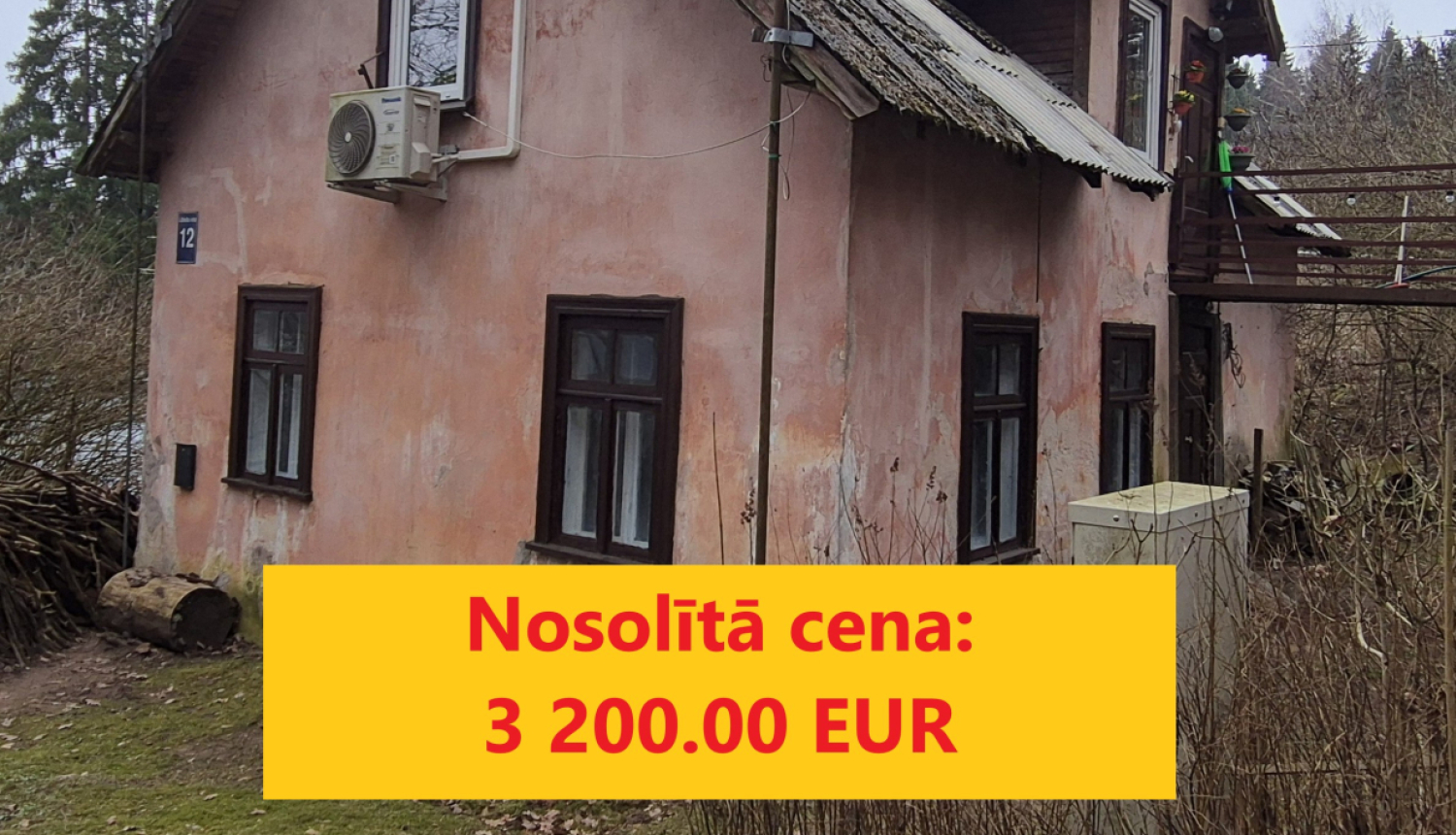 Izsoles rezultāts - īpašums Lībiešu iela 12-1 Ogrē nosolīts par 3 200 eiro