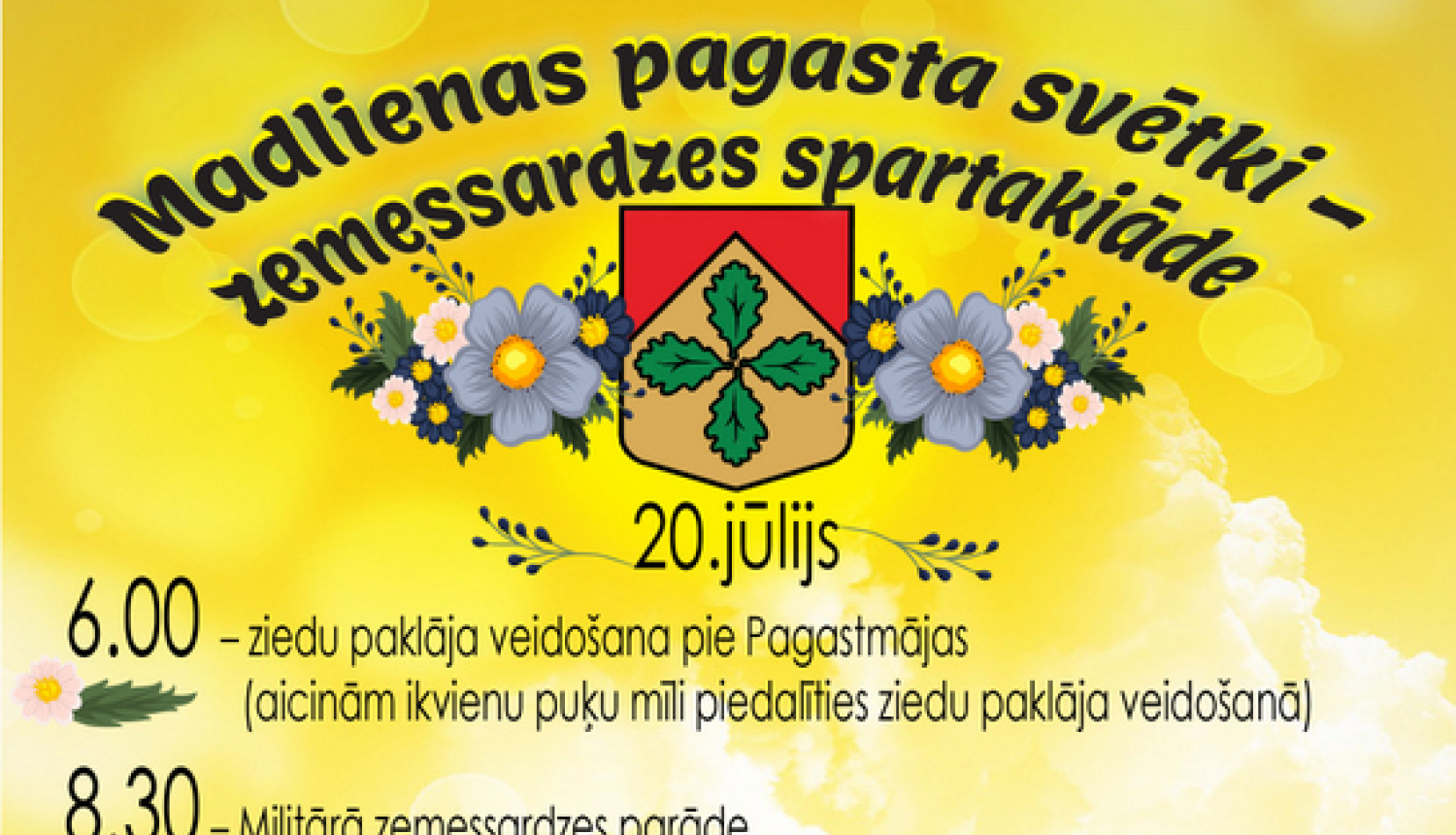 20. jūlijā Madlienas pagasta svētki