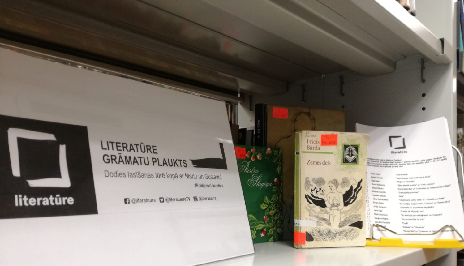 “Literatūre” arī Ogres Centrālajā bibliotēkā