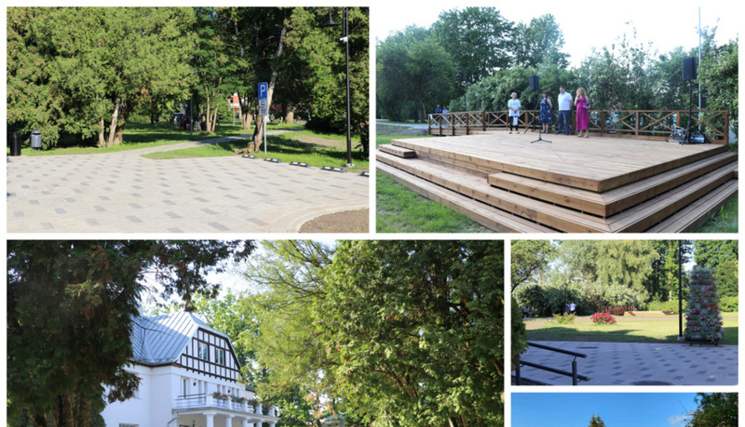 Ogresgalā labiekārtots tautas nama laukums un izbūvēta brīvdabas skatuve