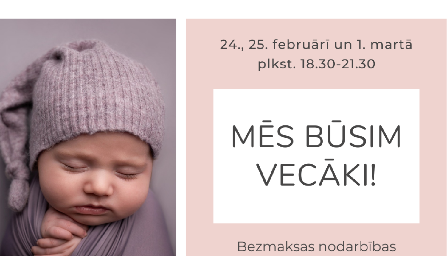 Nodarbības topošajiem vecākiem