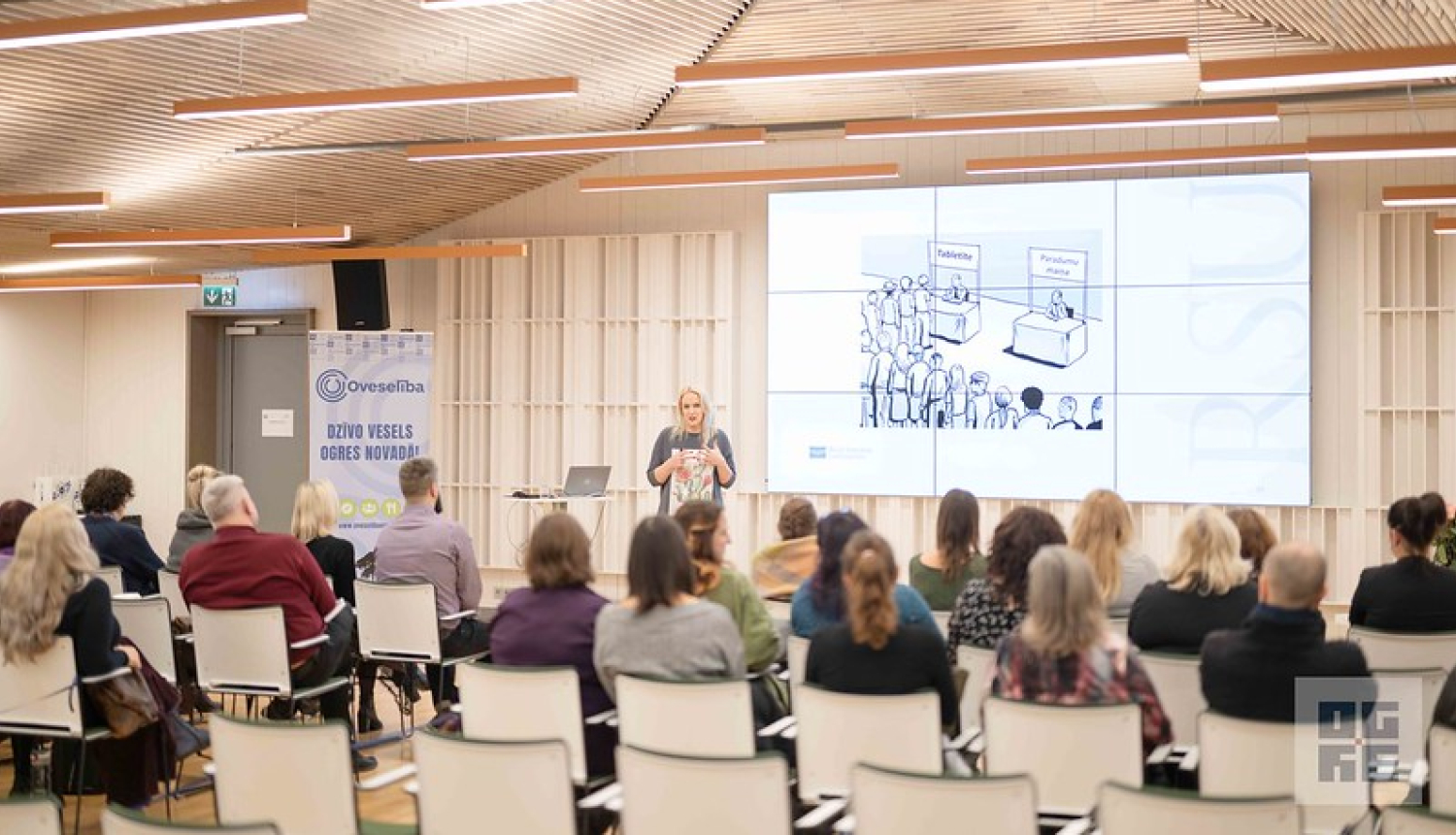 Oveselības organizēts pasākums Ogres centrālajā bibliotēkā par veselībpratību 2025.gada 24.janvārī