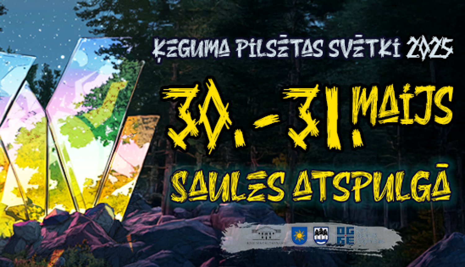 Ķeguma pilsētas svētki SAULES ATSPULGĀ 2025. gada 30.-31.maijā