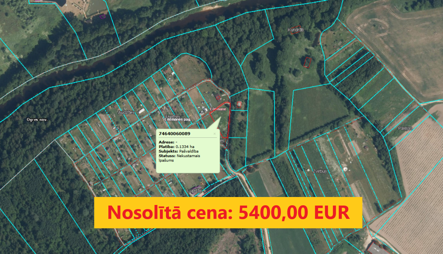 Izsoles rezultāts - Purenes