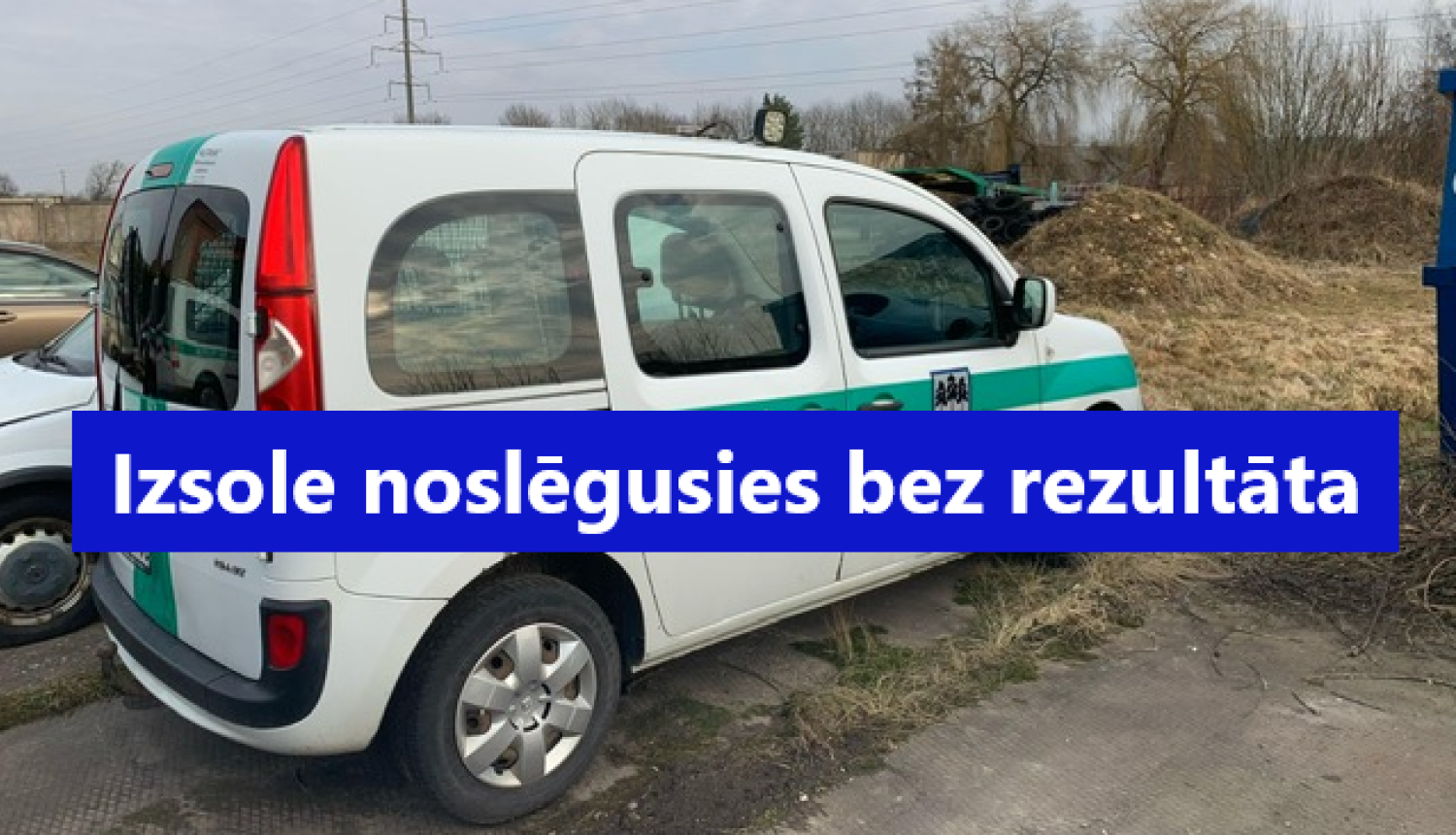 Automašīnas Reno Kangoo izsoles rezultāts