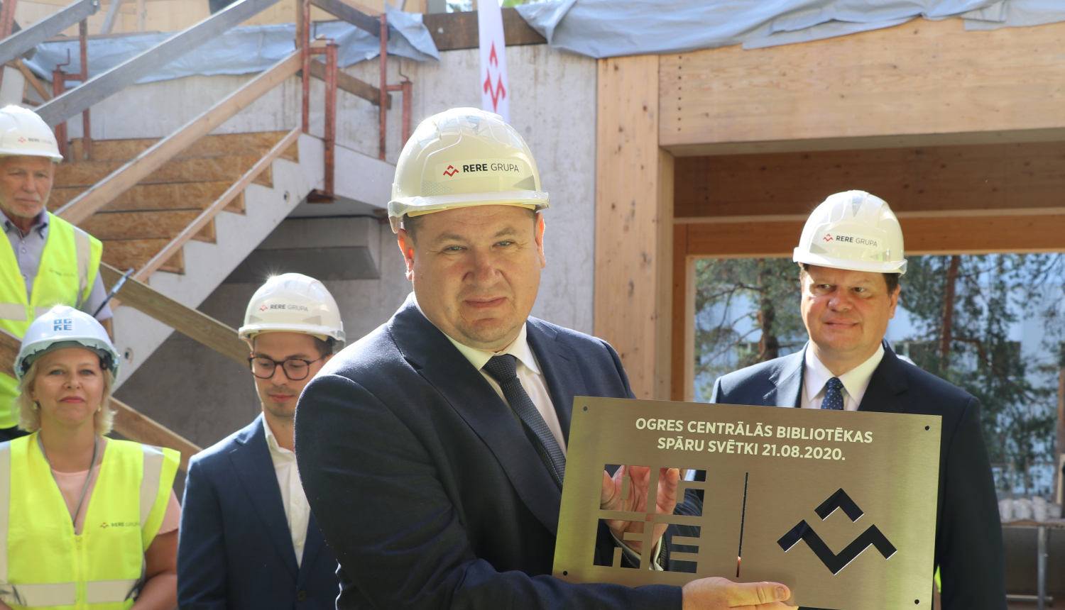 Spāru svētki Centrālās bibliotēkas jaunbūvē