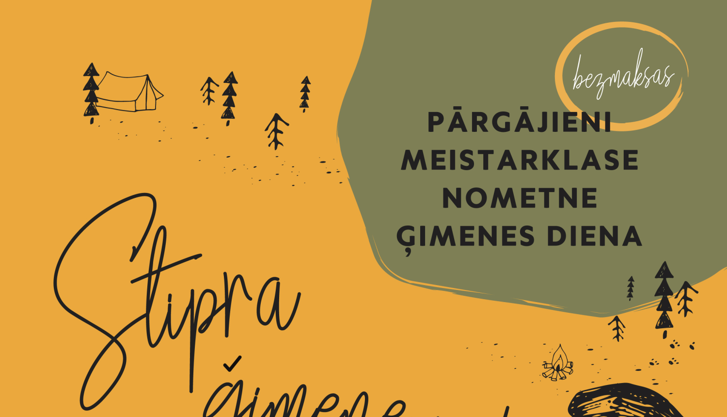 Pasākumu cikls ģimenēm ar bērniem “Stipra ģimene dabā aug”