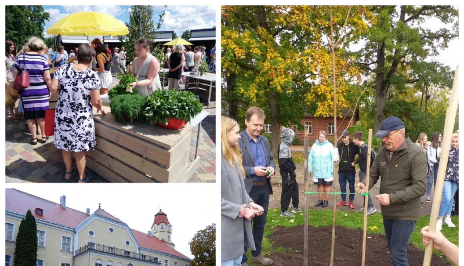Suntažos atklāts tirgus laukums, remontēti ceļi, sakārtota Suntažu pils
