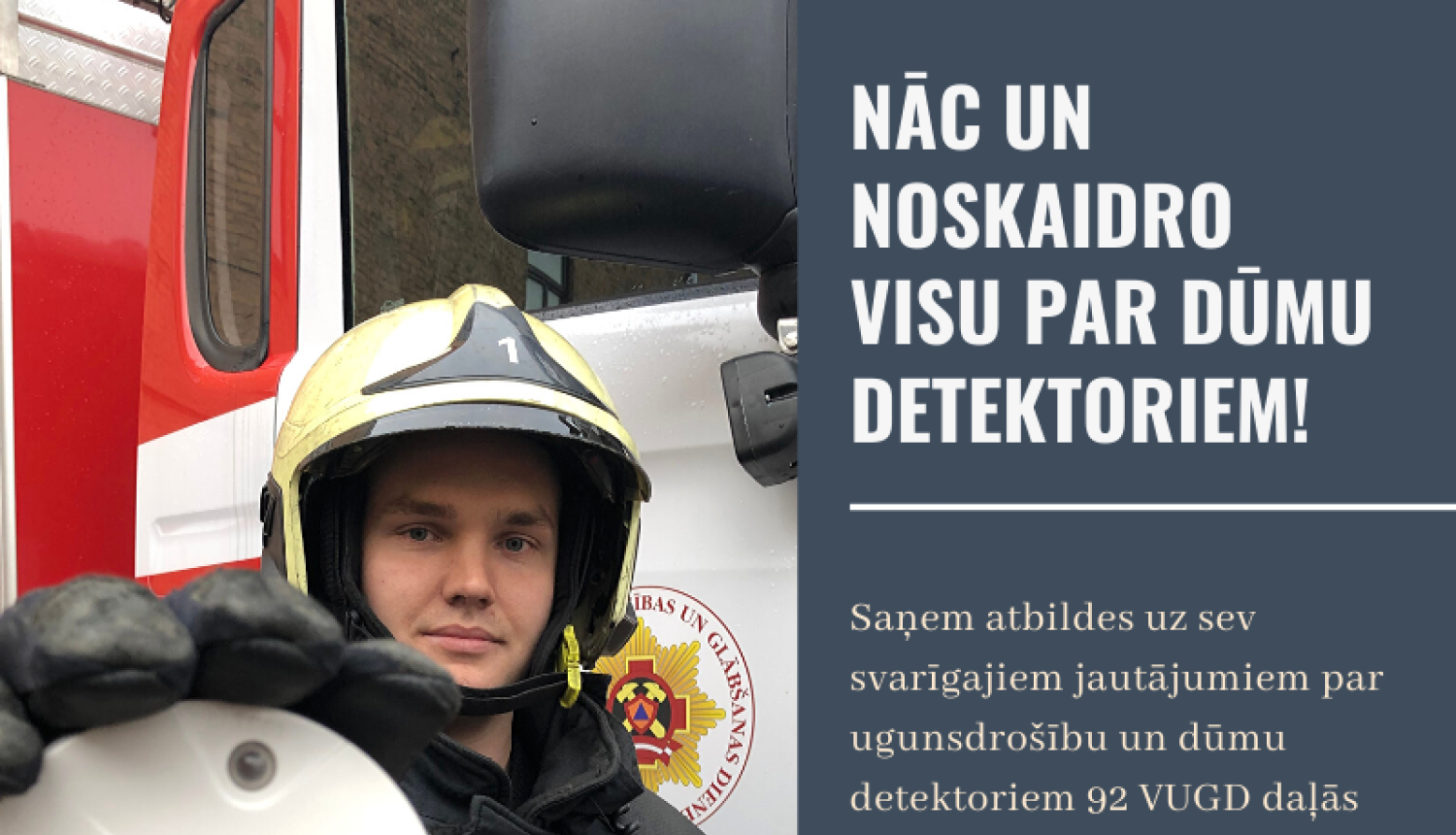 Pirmdien VUGD organizē konsultāciju dienu par dūmu detektoriem