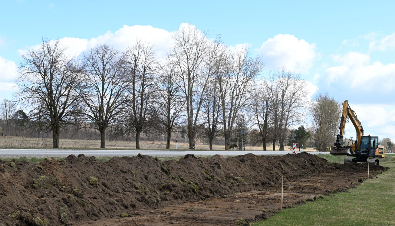 Aktuālie būvniecības darbi Ogres novadā - veloceliņa Ciemupe - Ķegums būvniecība