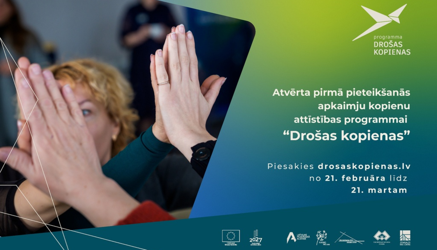 Atvērta pirmā pieteikšanās apkaimju kopienu attīstības programmai “Drošas kopienas”. Pieteikties var līdz 21. martam