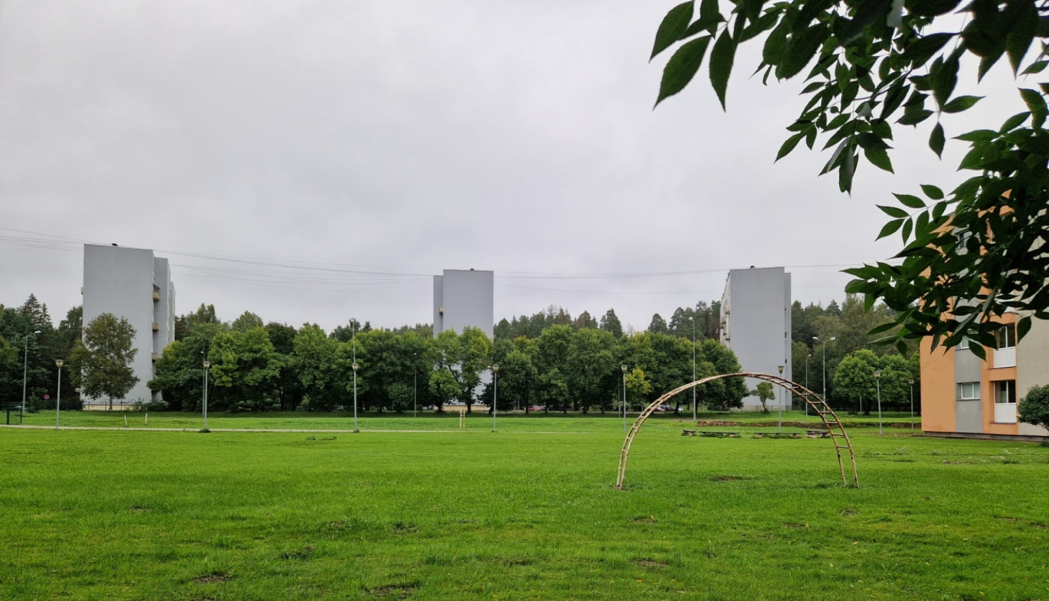 Plānotā aktīvās atpūtas laukuma vieta Jaunogrē