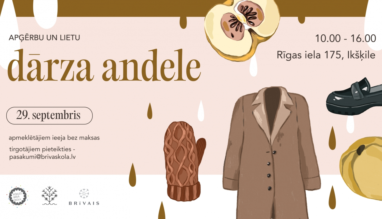 Apģērbu un lietu dārza andele Ikšķilē 09.2024.