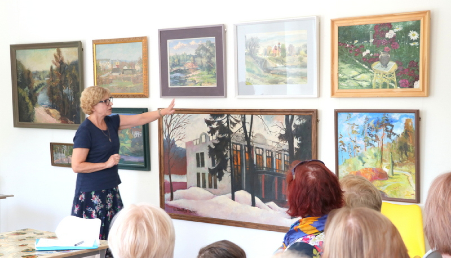 Muzejā norisinājās gleznu veidošanas meistarklase