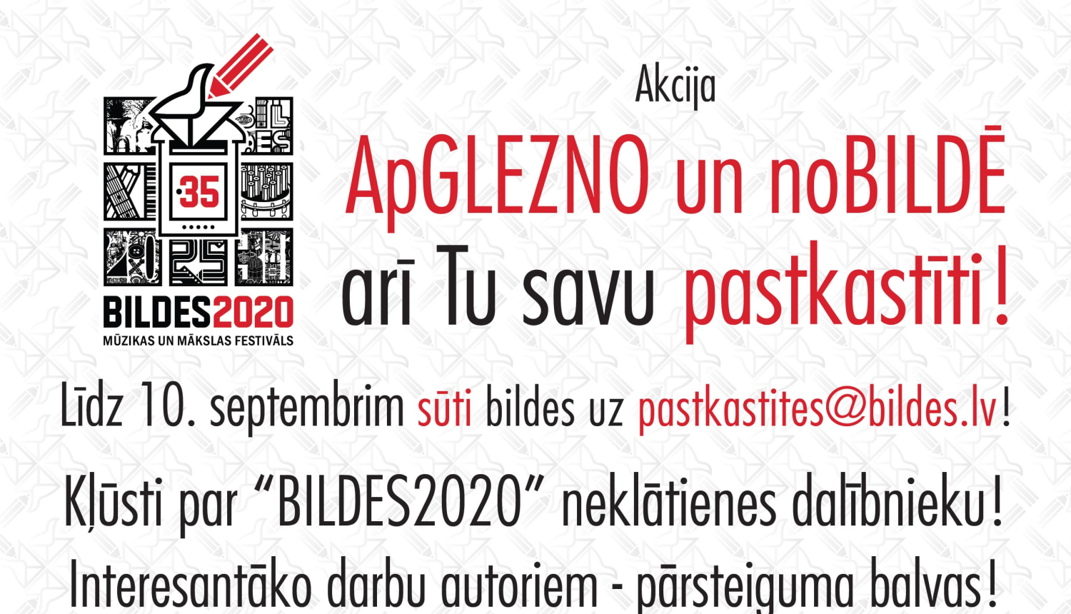 Turpinās akcija “ApGLEZNO un noBILDĒ arī Tu savu pastkastīti!”