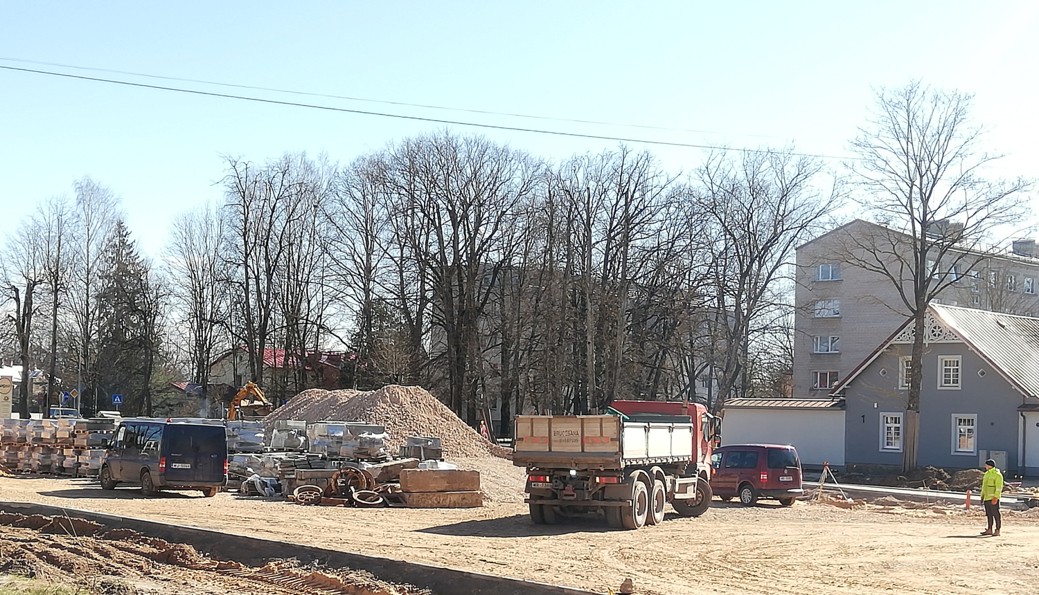 Aktuālie būvniecības darbi pilsētā