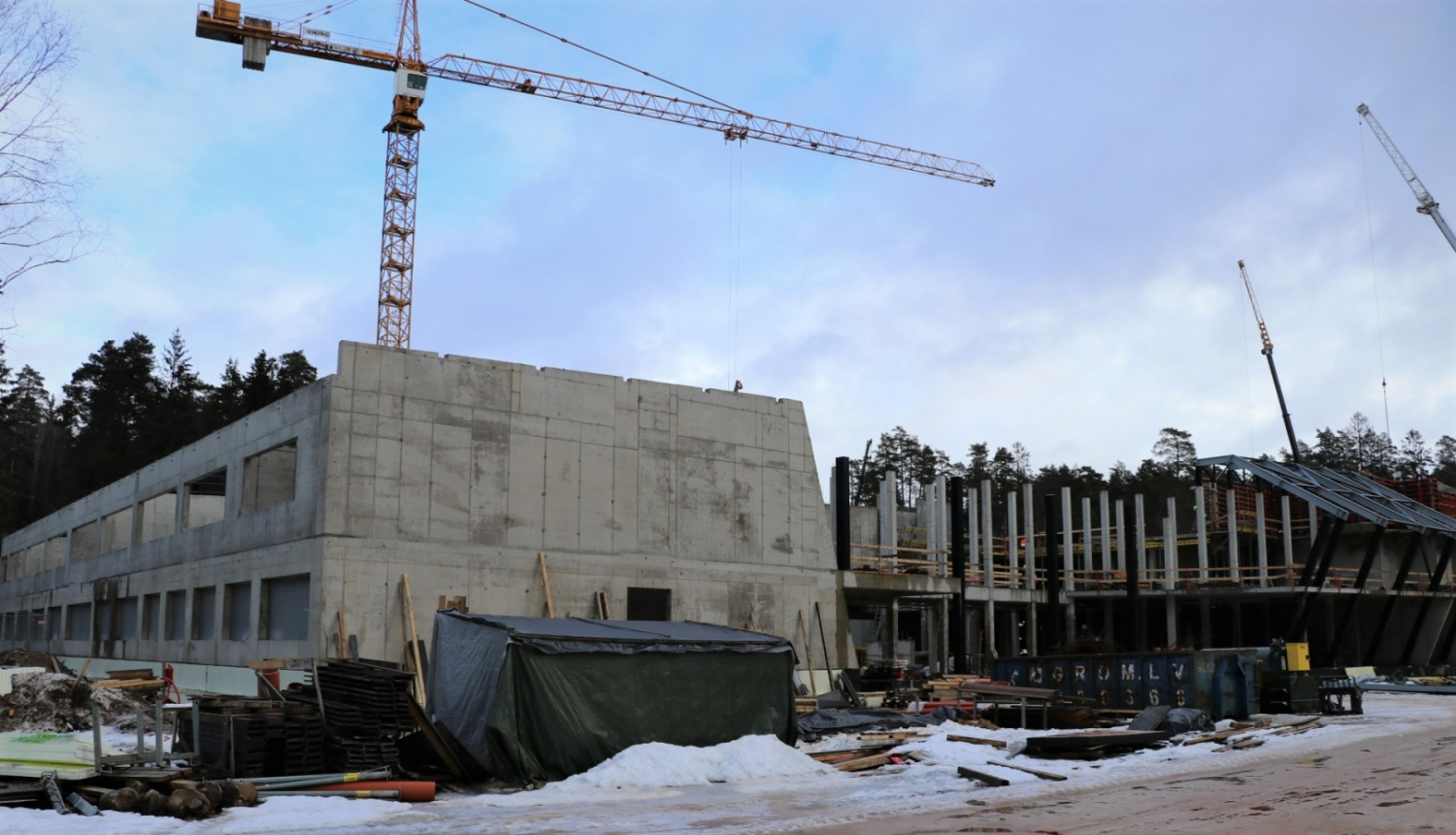 Jaunās Ogres Valsts ģimnāzijas ēkas būvniecība, Ogre