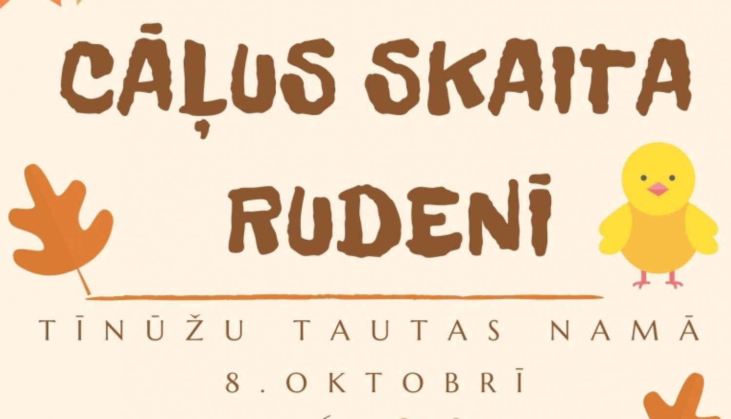 Koncerts "Cāļus skaita rudenī"