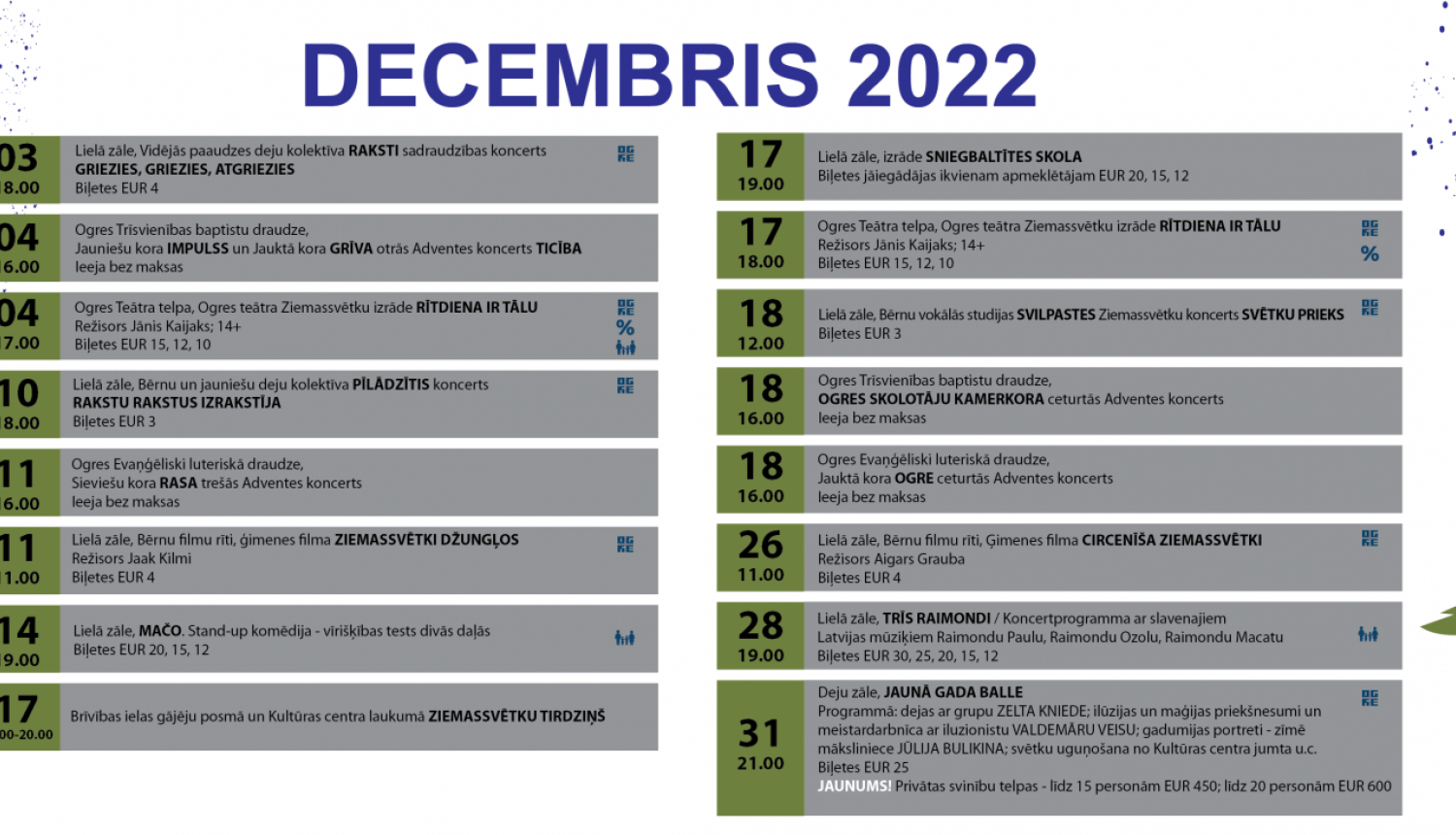 decembris ogre 2022