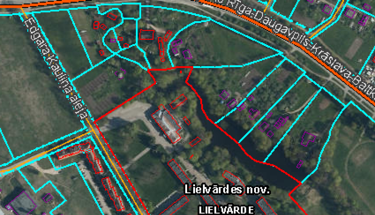 Detālplānojuma izstrādes teritorija Lielvārdē, Ogres novadā