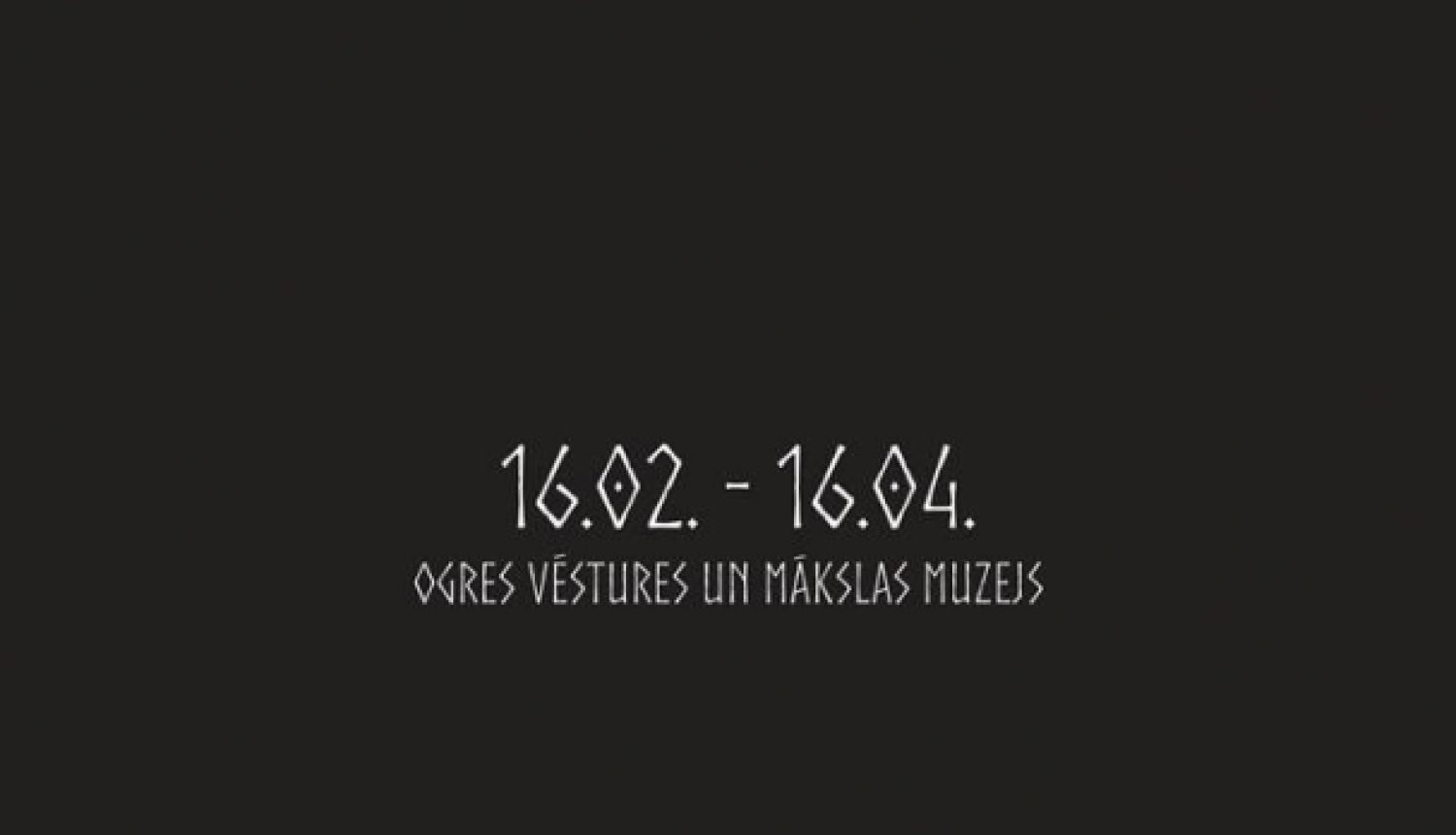 Izstāde Dieva zīmes OVMM 02.2024. plakāts