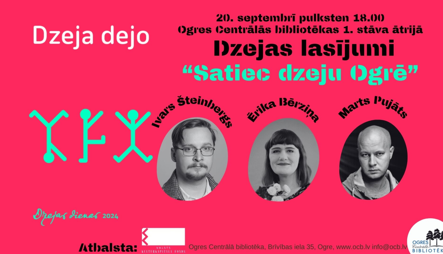 Dzejas dienām veltīti lasījumi OCB 20.09.2024.