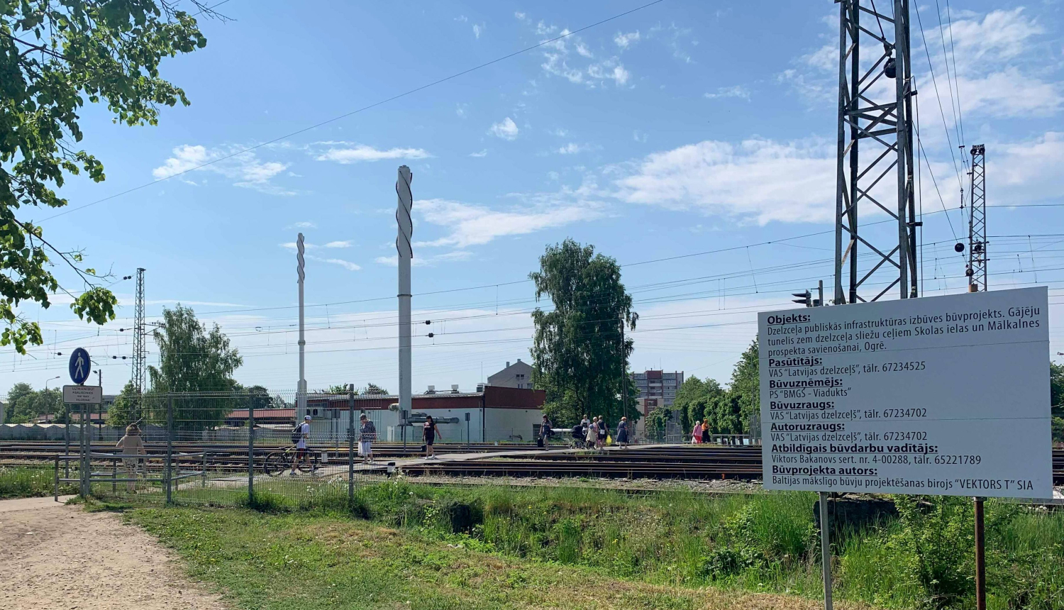 Ogrē uzsākta gājēju tuneļa būvniecība