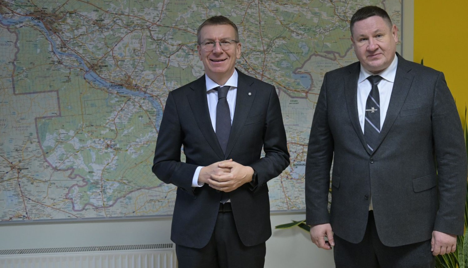 Latvijas valsts prezidents Edgars Rinkēvičs un Egils Helmanis tiekas Ogrē 