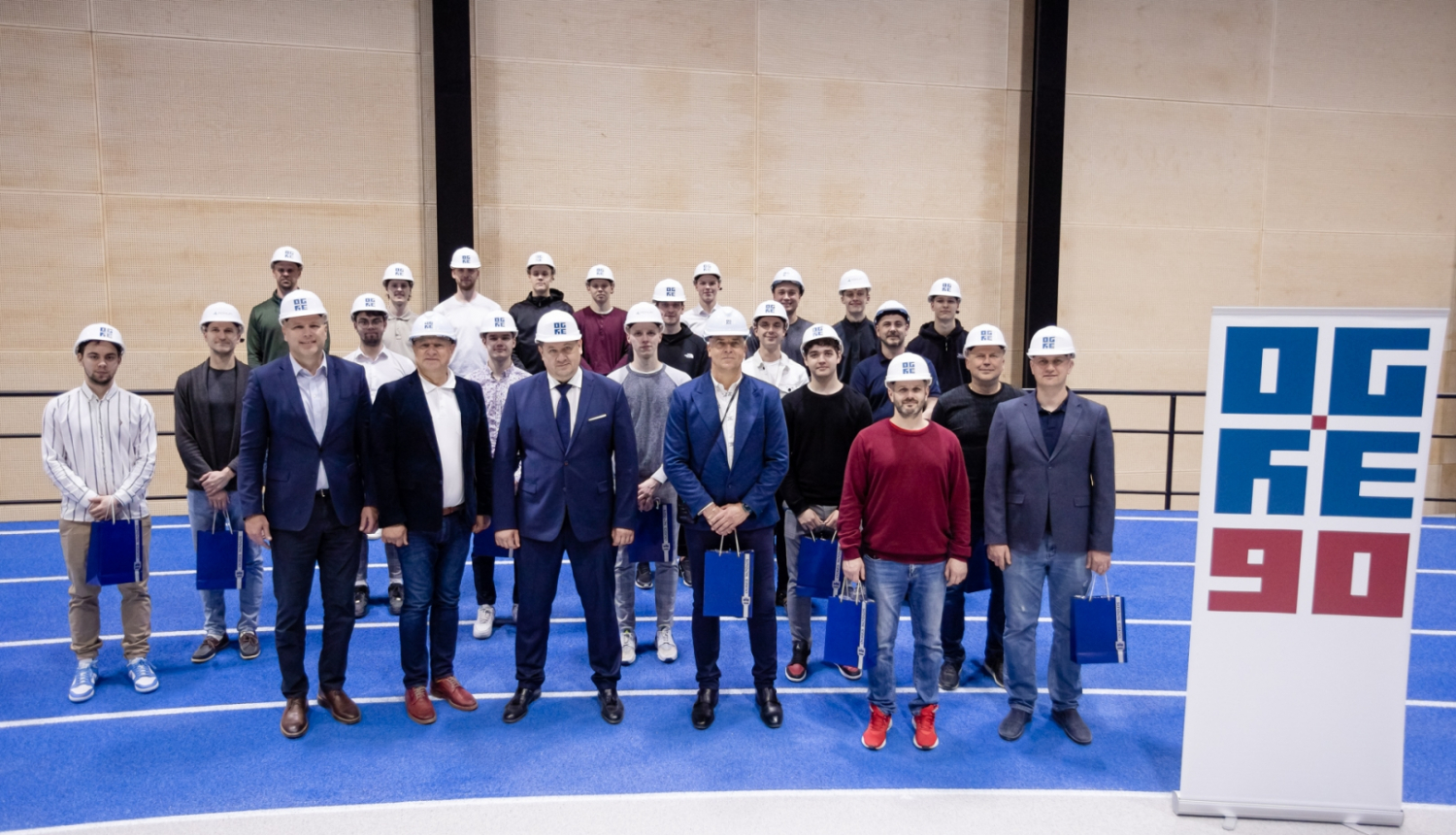 Lielvārdes Florbola komandas godināšana Ogrē, Ogrea Valsts ģimnāzijā