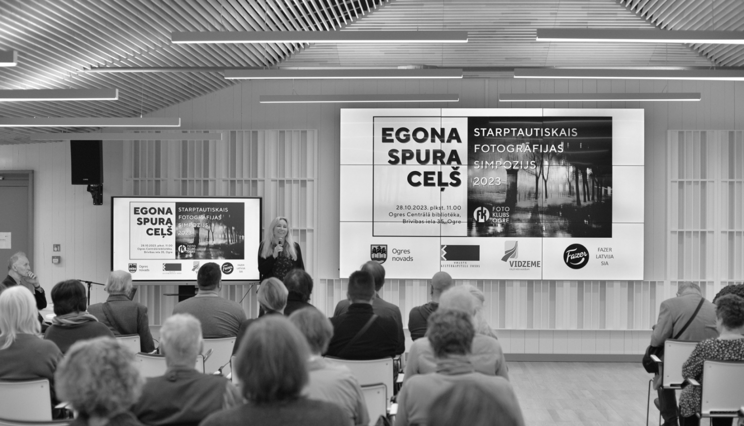 Fotogrāfijas simpoziju “Egona Spura ceļš” Ogres Centrālajā bibliotēkā