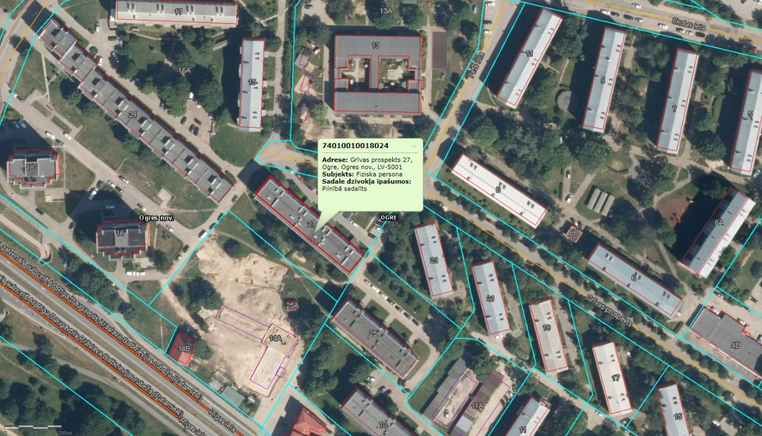 Grīvas prospekts 27, Ogre novietojums kartē