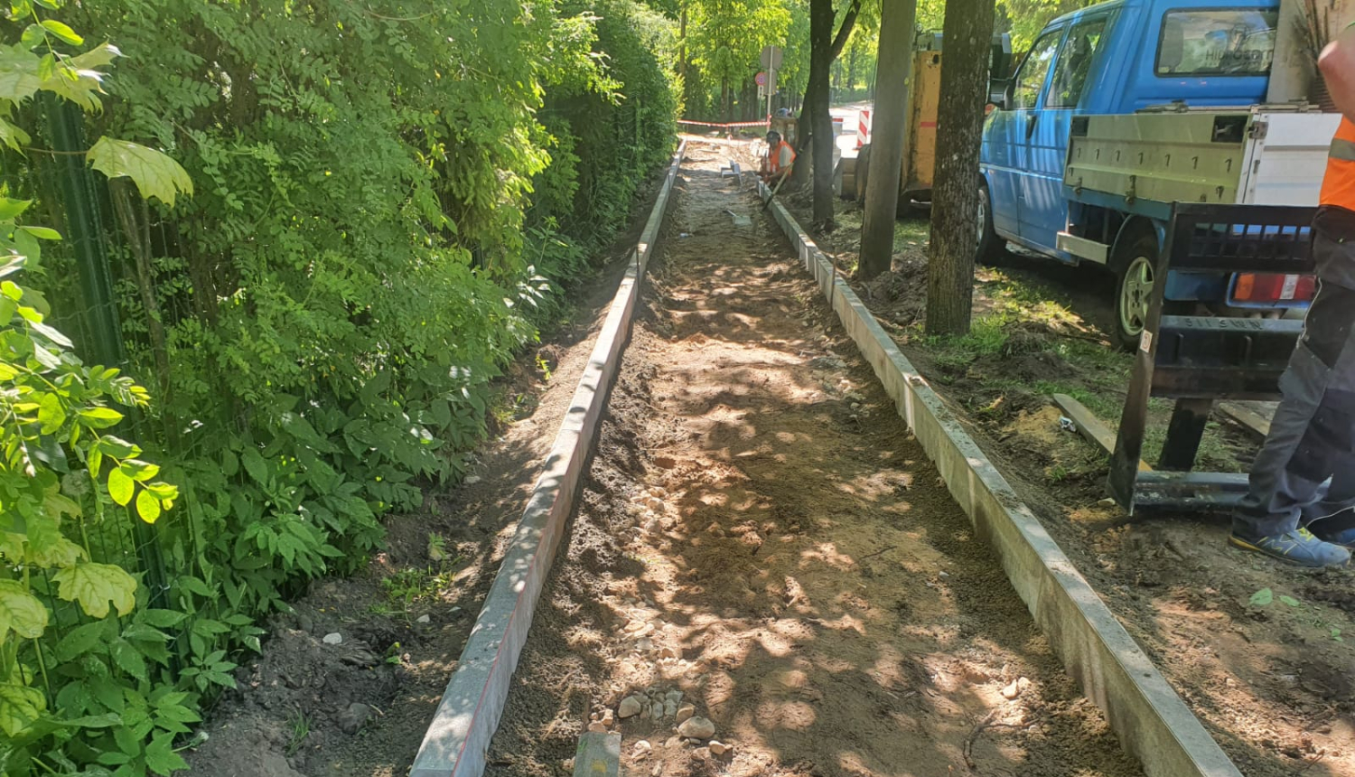 Vidus prospektā gājēju ietves seguma maiņa