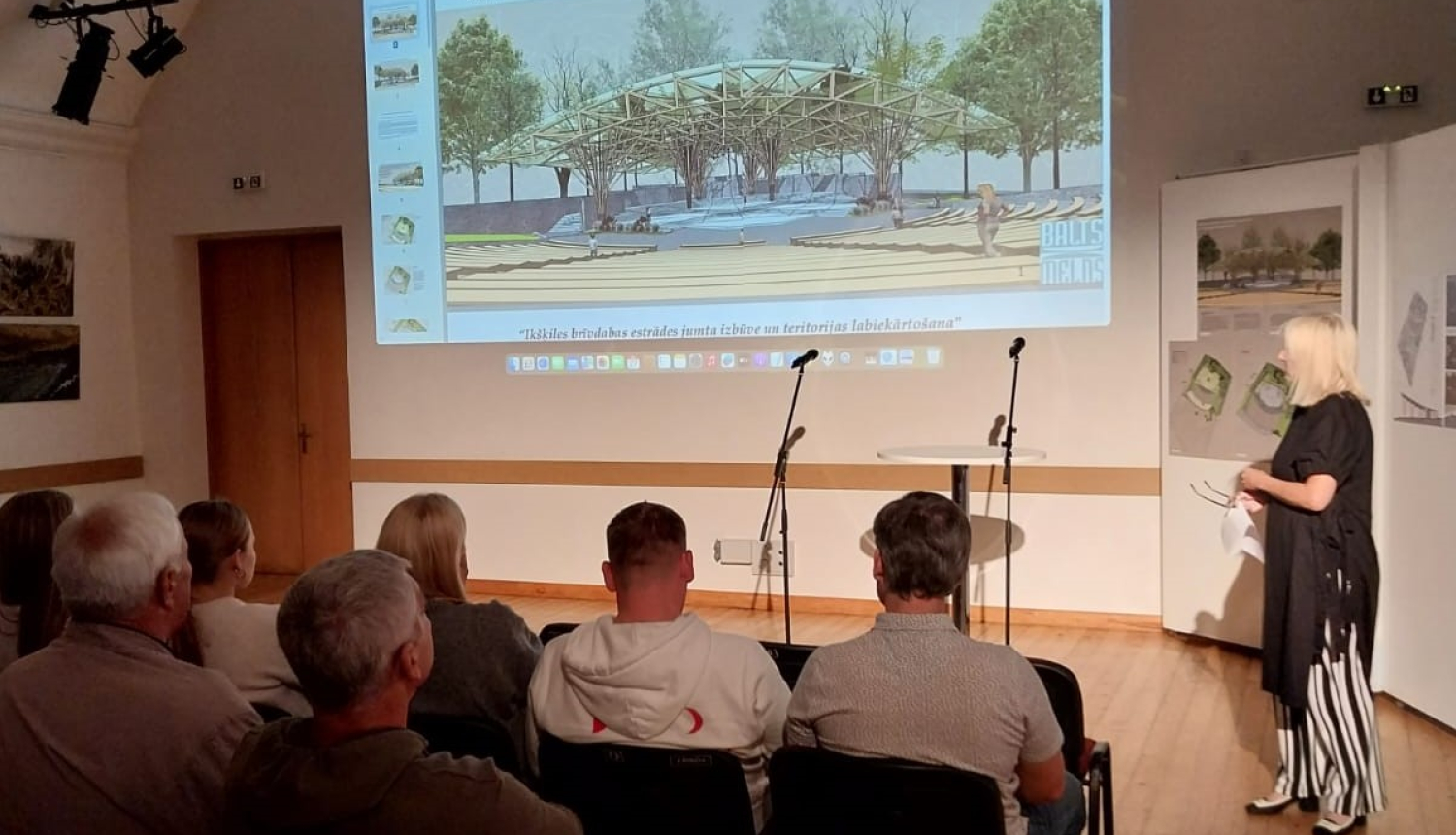 Tikšanās par Ikšķiles estrādes metu konkursu