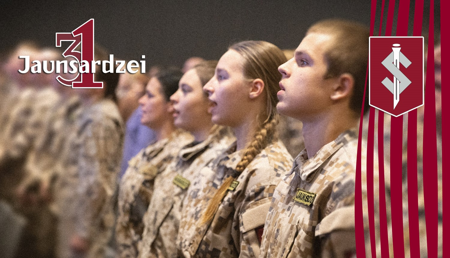 Jaunsardzei 31 gads plakāts 11.2023.