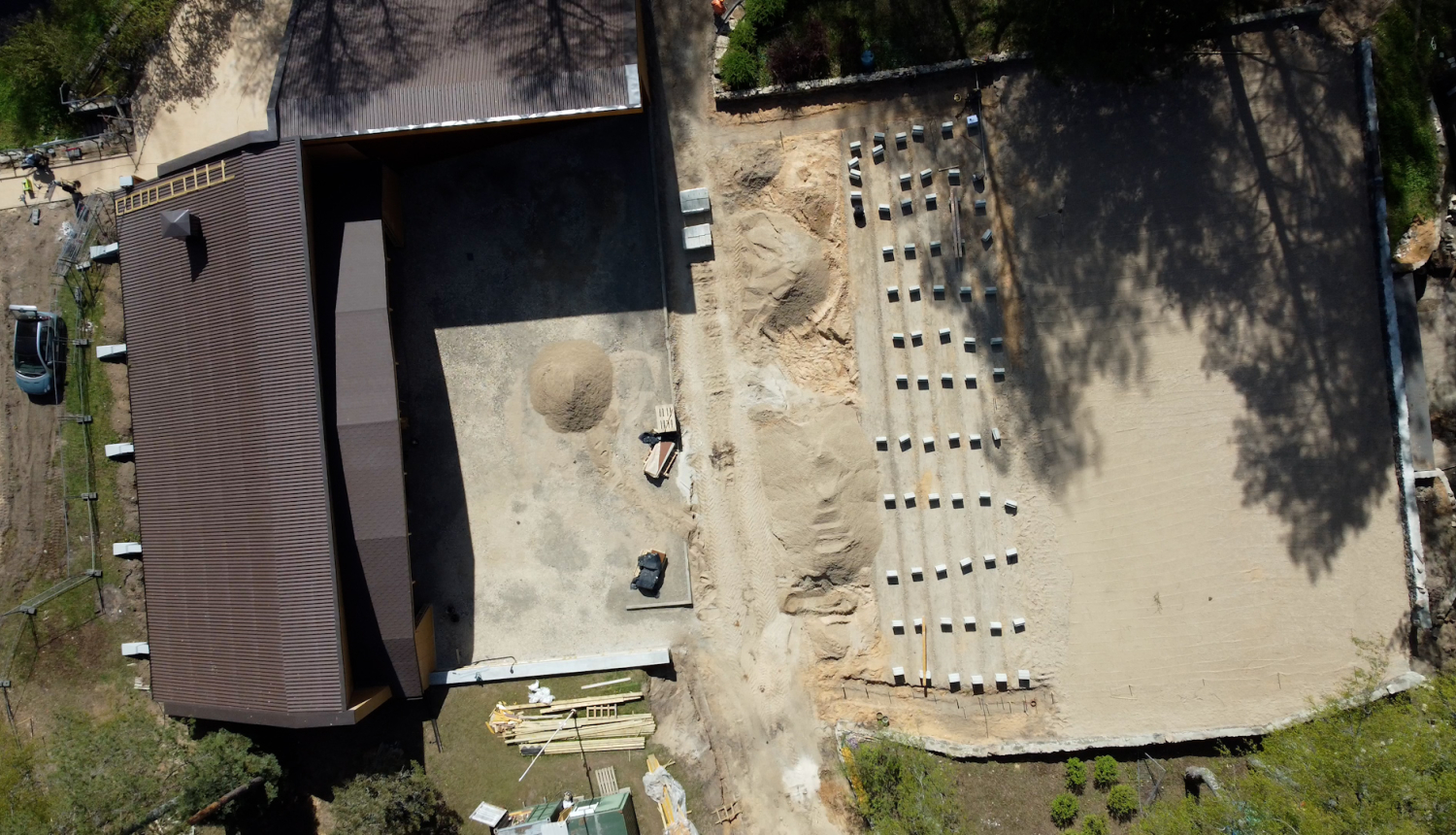 Jumpravas estrādes foto no putna lidojuma 10.maijā