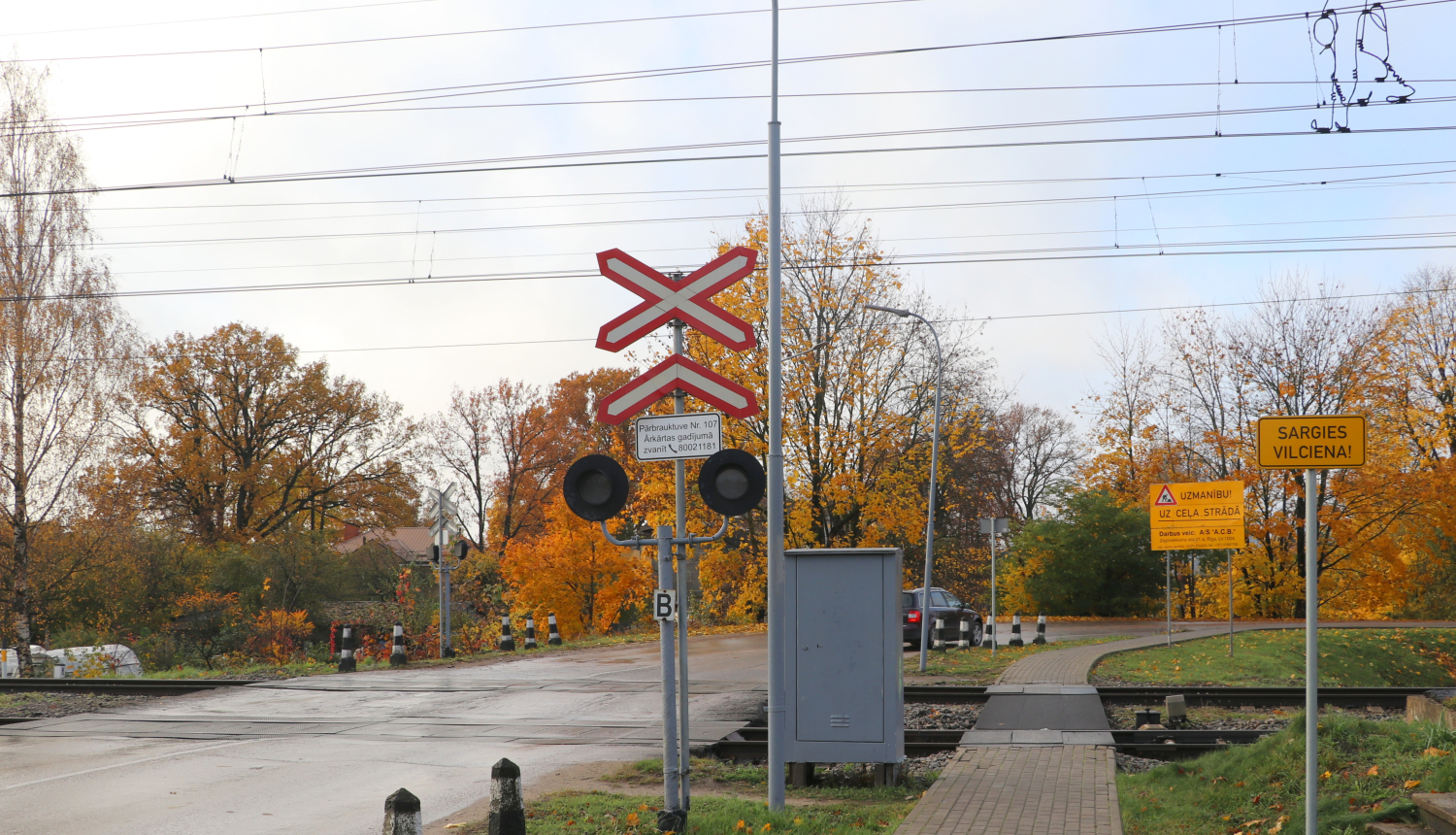 Novembrī veiks dzelzceļa pārbrauktuves Kalna prospektā remontdarbus