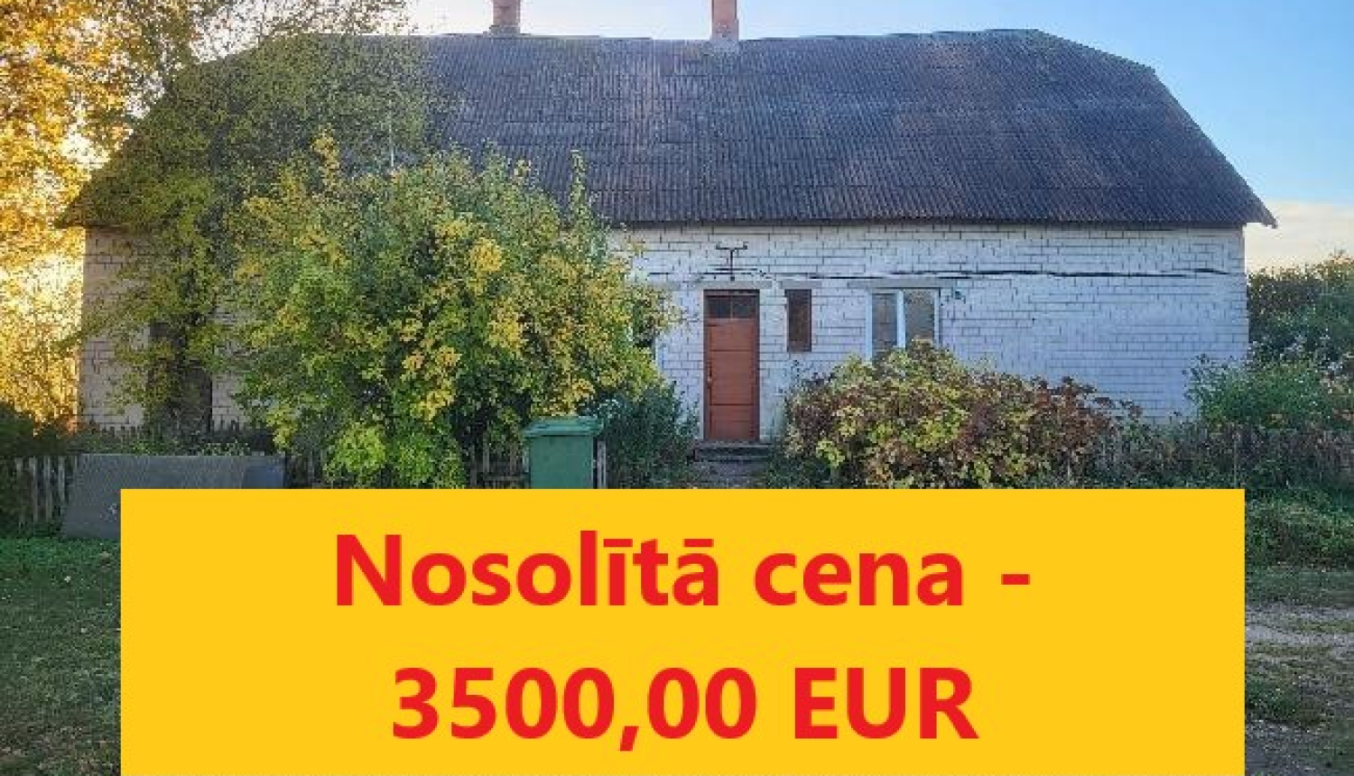 Nekustamā īpašuma “Kalnlāses” dz.2, Suntažu pagasts, Ogres novads atsavināšanas izsole