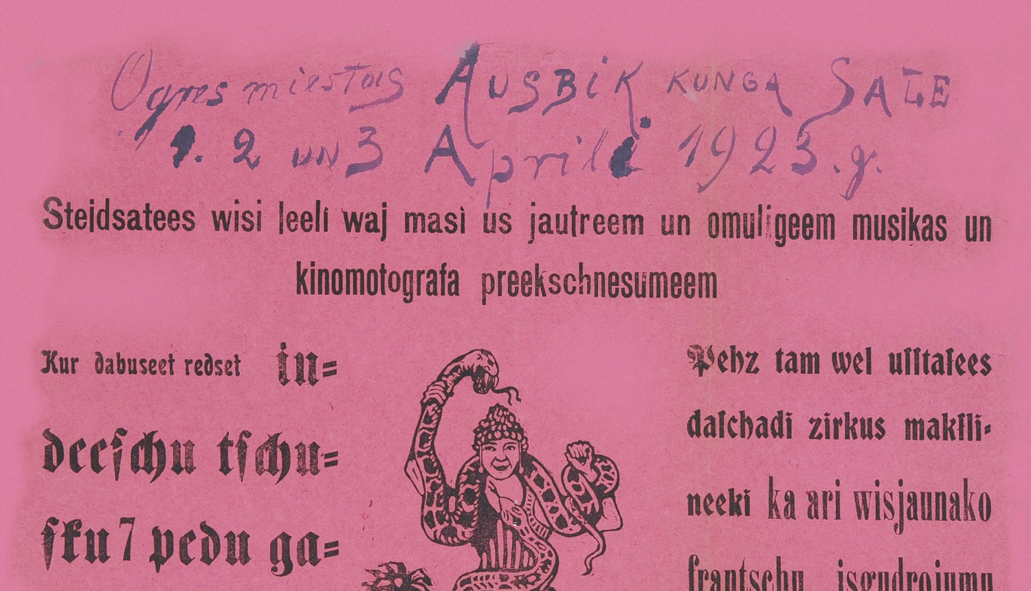 Kino sākumi Ogres muzejā