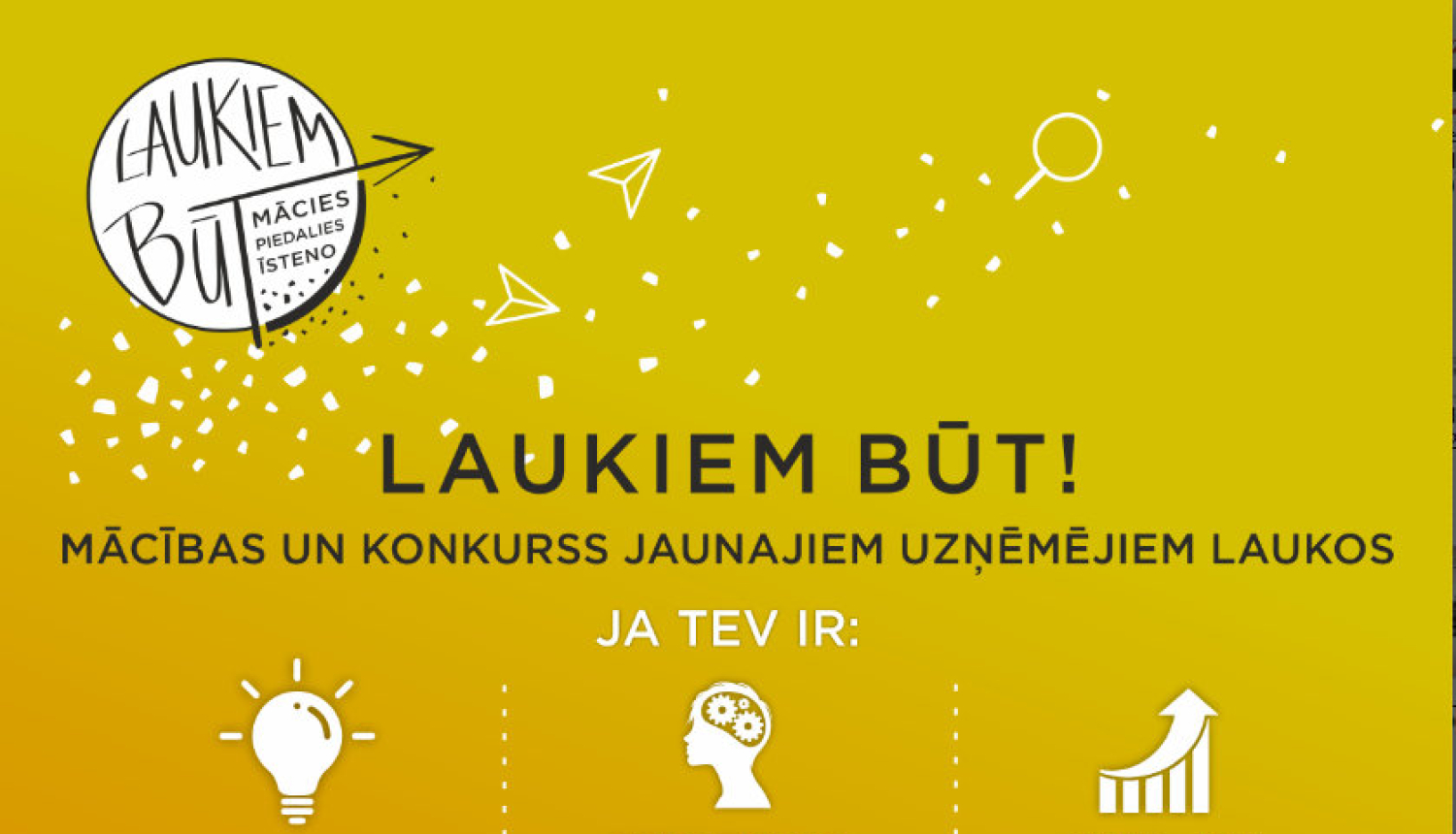 LLKC aicina jauniešus piedalīties uzņēmējdarbības uzsākšanas mācībās “Laukiem būt!”