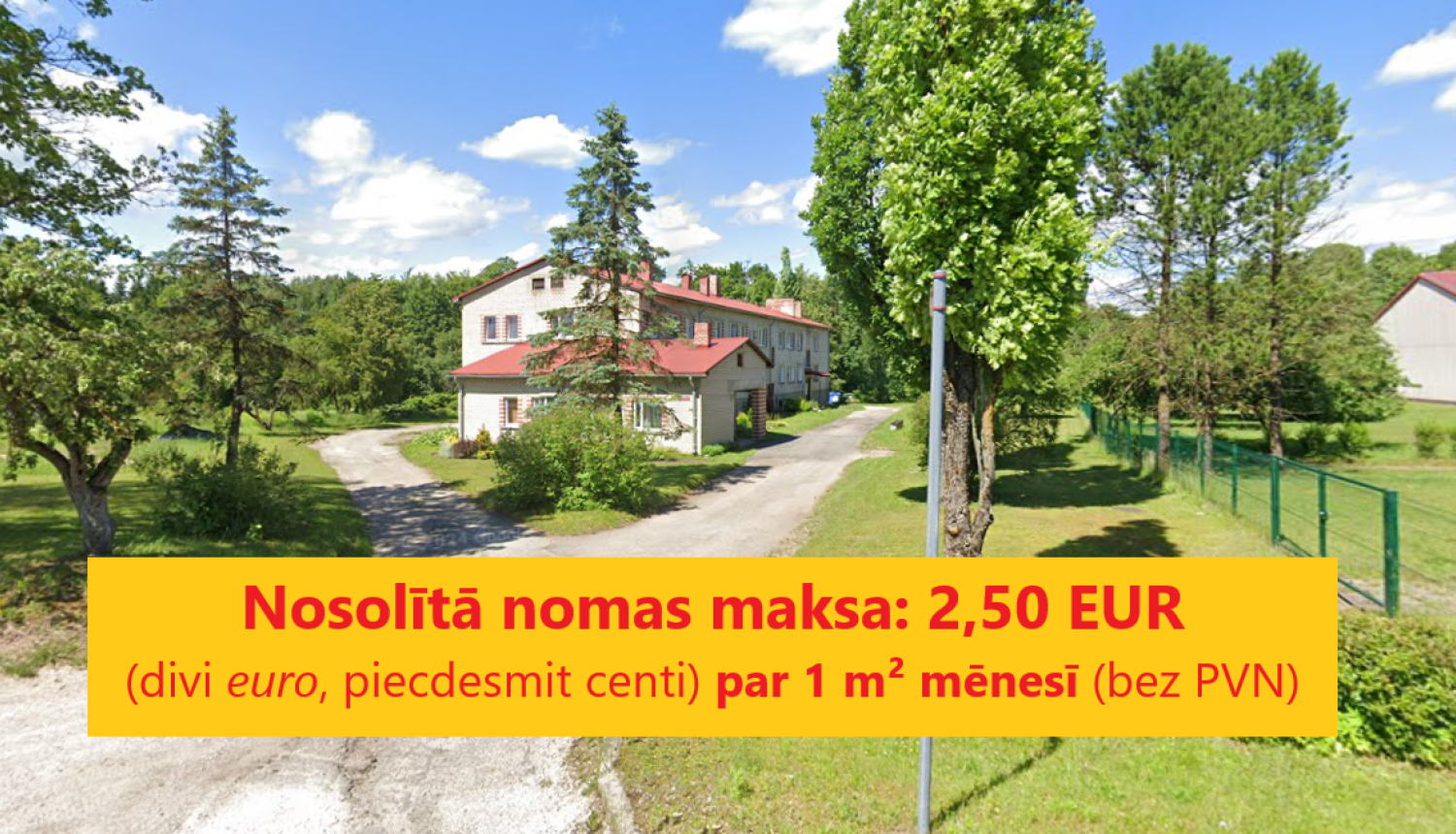 Izsoles Ogres novada pašvaldības īpašumam - nedzīvojamām telpām “Lēdmanes skola”, Lēdmanes pagastā, Ogres novadā rezultāts