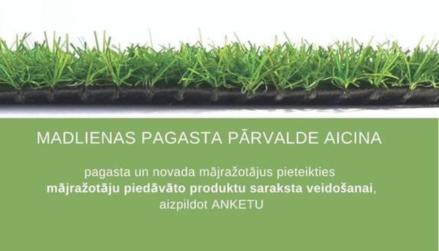 Madlienas pagasta pārvalde aicina pieteikties mājražotājus