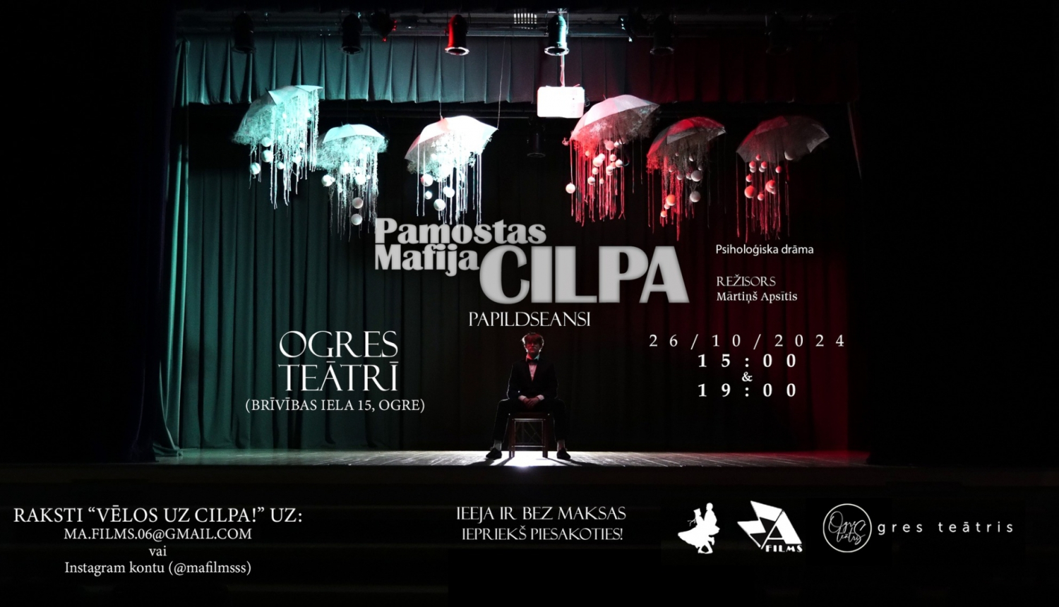 Filma "Pamostas Mafija. CILPA" Ogres teātrī 26.10.2024.