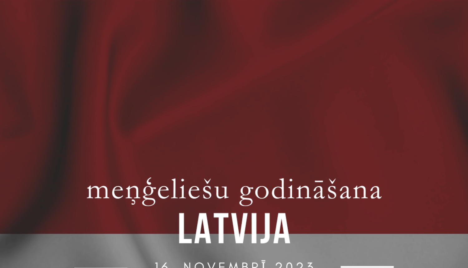 Meņģeliešu godināšana 16.11.2023. plakāts