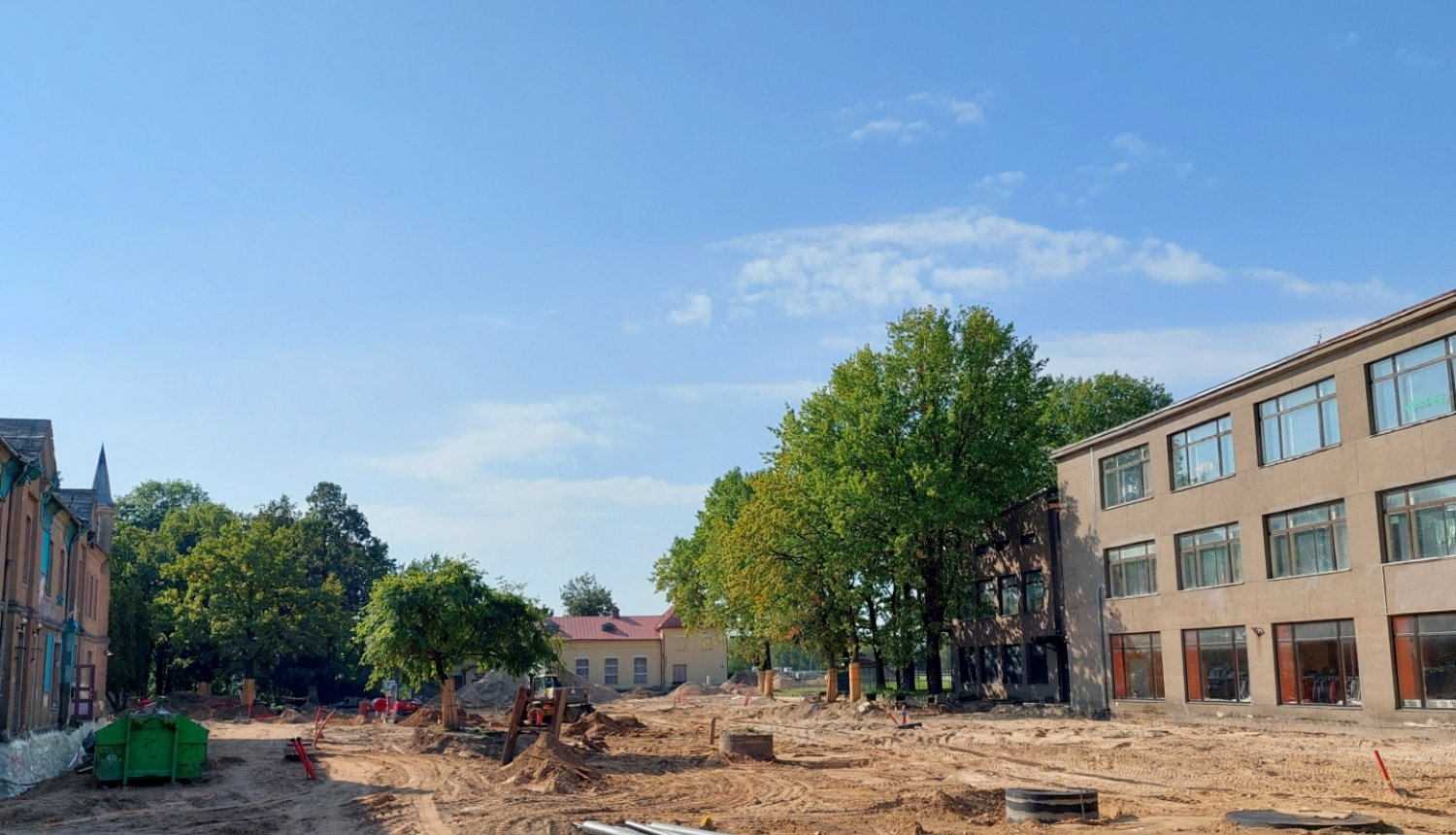 Būvdarbi Neatkarības laukumā Ogrē 24.09.2024.